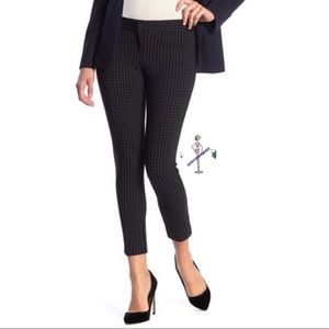 Mini Grid Patterned Pants Comfort Waist